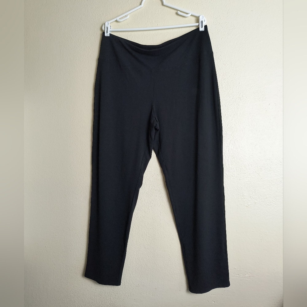 J. Jill Black Wearever Collection Smooth-Fit Slim Leg Pants Size L Work Office